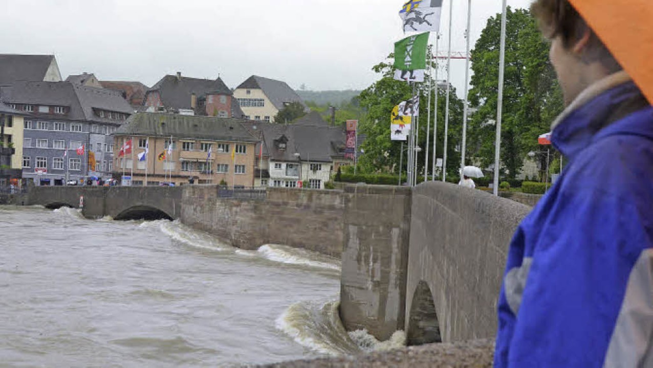 Rhein erreicht den kritischen Punkt Rheinfelden Badische Zeitung