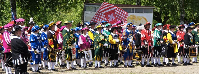 Gemeinschaftskonzert des Verbands sdw...anfarenzge auf dem Reitplatz Weisweil  | Foto: Ilona Huege