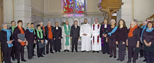 Der grenzberschreitende kumenische G...chleitheim. Bildunterschrift fr BZ-On  | Foto: Binner-Schwarz