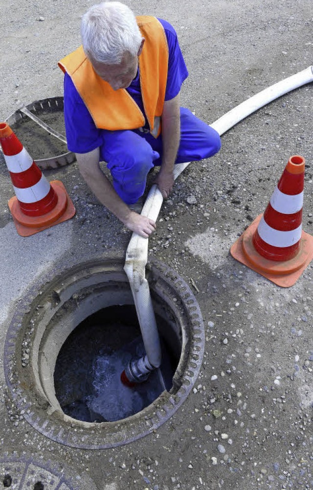 Der Weg allen Wassers: Nach der Reinig... landet das Wasser im Abwasserkanal.    | Foto: Ingo Schneider