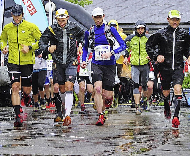 Keiner konnte sie aufhalten, die &#822...eim 58-Kilometer-Lauf bei Dauerregen.   | Foto: Horst Dauenhauer