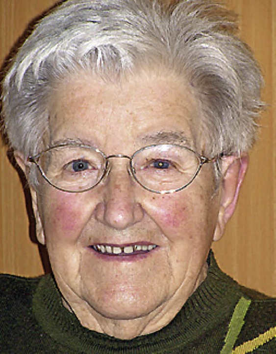 Elisabeth Furtwangler Wird 90 Friedenweiler Badische Zeitung