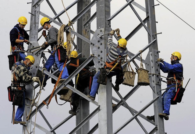 Arbeit an der Energiewende   | Foto: Dapd