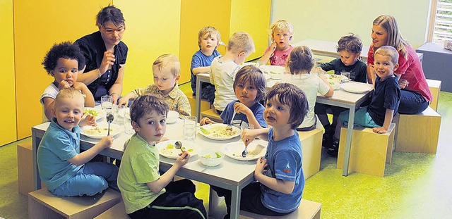 Besonders bunt deckt die Kindertagesst...ren zum Erfolg geworden. Bild: Fischer  | Foto: Fischer