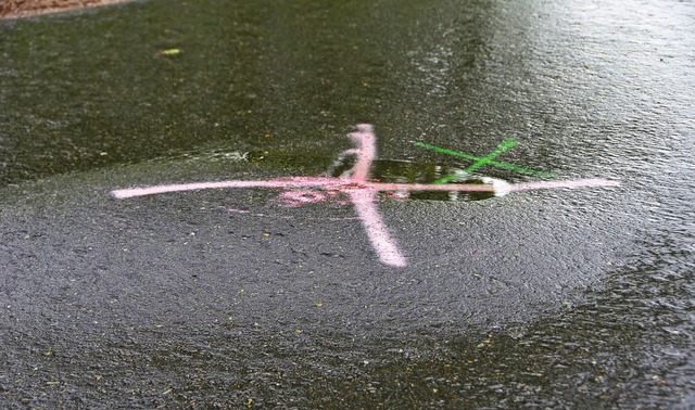 Es war Wasser: Der Hgel  wurde gestern &#8222;geheilt&#8220;.   | Foto: Dietsche