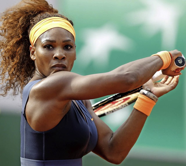 Kaum zu schlagen: Serena Williams, die...liste, geht als Favoritin ins Finale.   | Foto: DPA