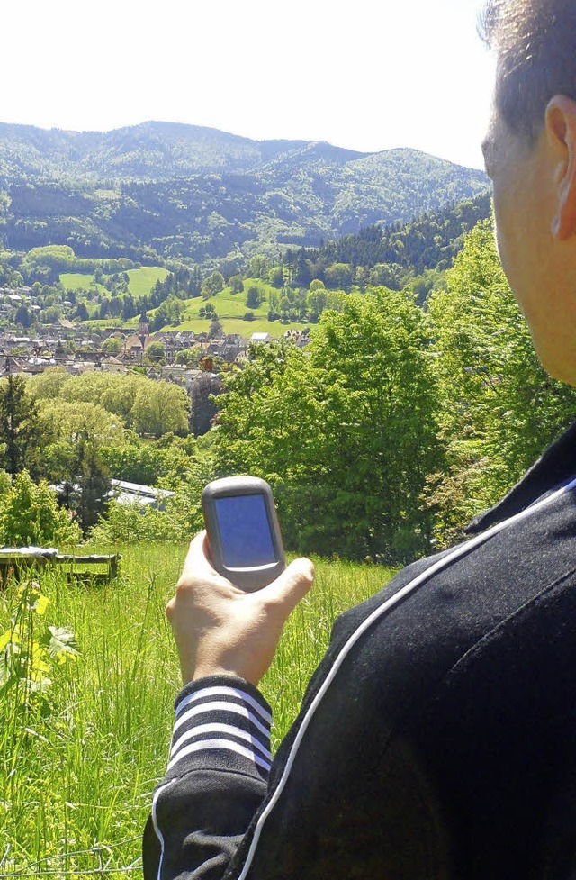 Moderne Schnitzeljagd: Geocaching mit GPS-Gert.   | Foto: T. Winterhalter