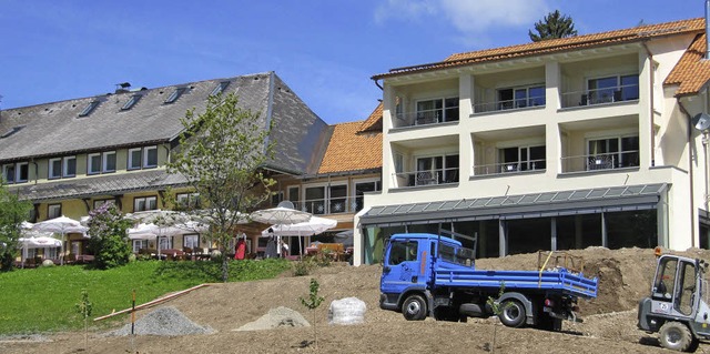 Das historische Gasthaus Rssle mit Er...it werden die Auenanlagen gestaltet.   | Foto: Susanne Filz