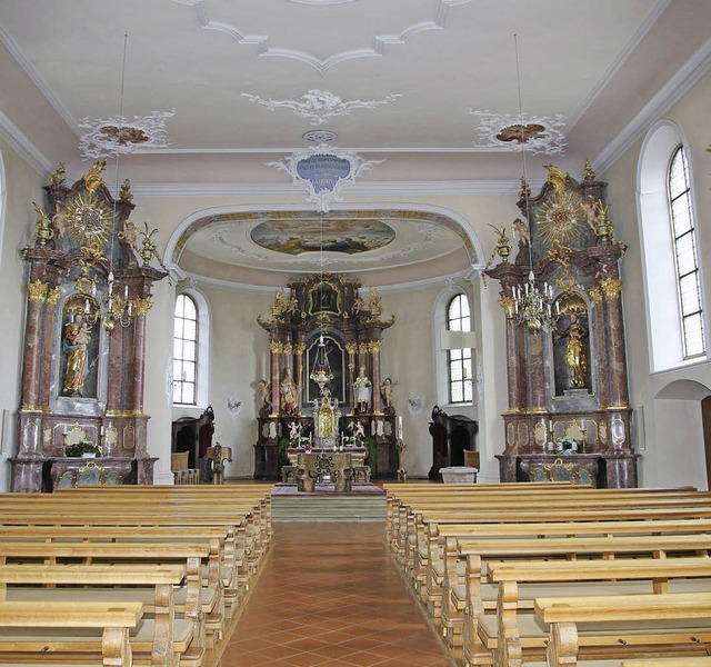 Innen renoviert wird die Pfarrkirche S...ar und Marzellus in Hnner ab August.   | Foto: Gemeinde