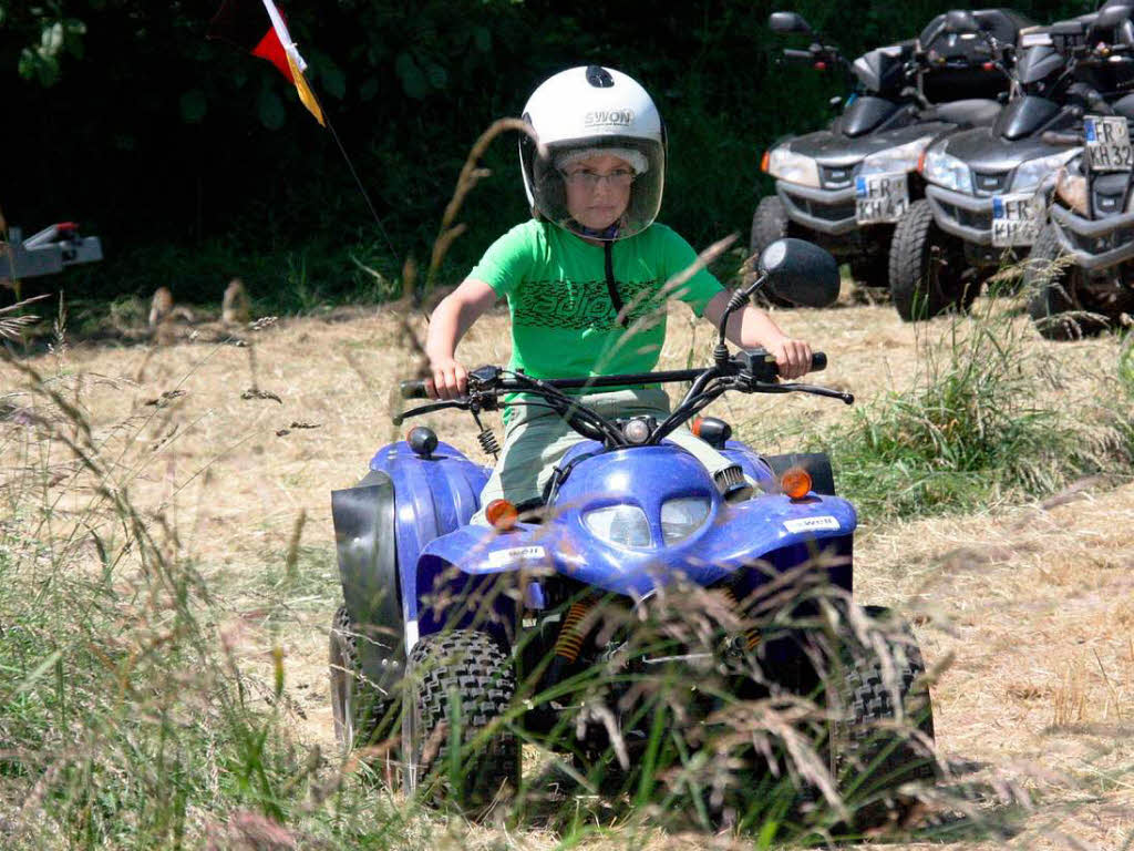 Auch mit Quads konnte man fahren.