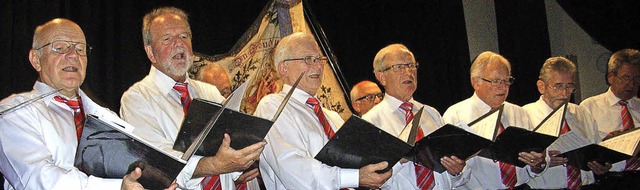 Der Mnnerchor Inzlingen  beim letzten Konzert nach 150 Jahren.   | Foto: Johanna Hgg