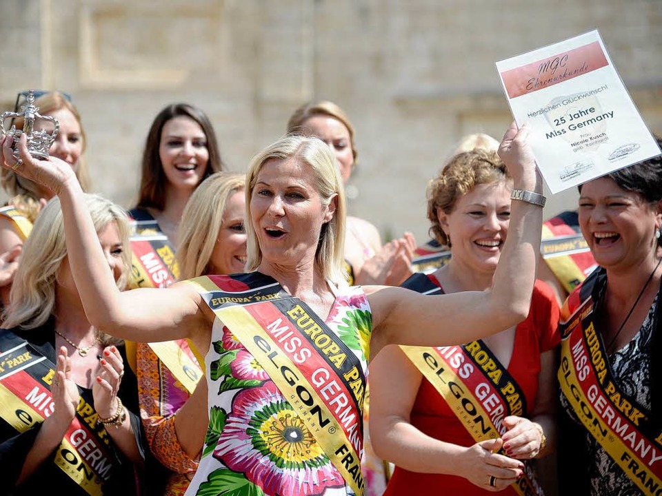 Die Schönheitsköniginnen beim Miss-Germany-Treffen im Europa-Park  | Foto: dpa