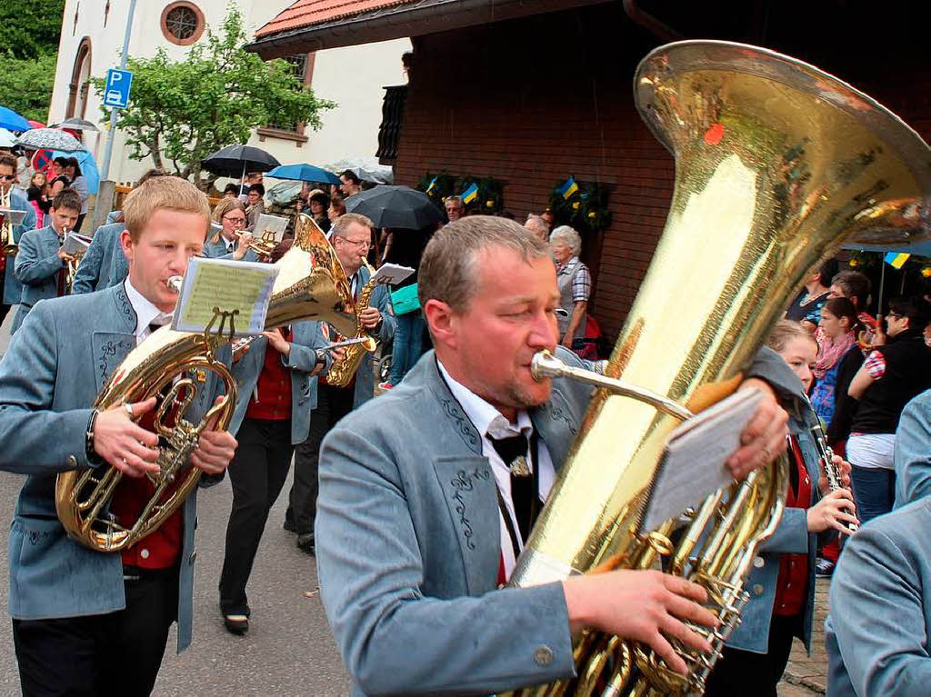Blasmusik, Trachten und viel Stimmung gab es beim Fest des Musikvereins Utzenfeld