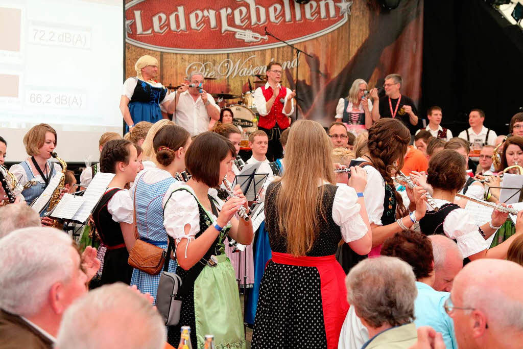 Blasmusik, Trachten und viel Stimmung gab es beim Fest des Musikvereins Utzenfeld