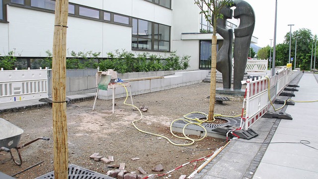 Seit knapp einem Jahr wird beim Haus der Begegnung gearbeitet.   | Foto: Ralf Staub