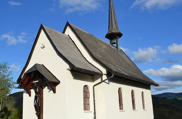 Die Kapelle &#8222;Maria Frieden&#8220; hoch ber dem Wiesental.   | Foto: Paul Berger