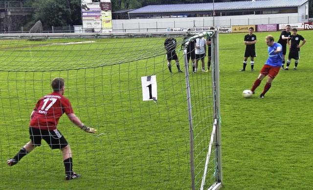 Das 1. Elzacher Vereinsturnier war bis...h Neunmeterschieen ermittelt werden.   | Foto: Fackler