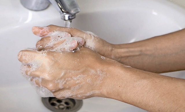 Stets grndlich Hnde waschen &#8211; auch zuhause, empfiehlt <ppp></ppp>  | Foto: DDp