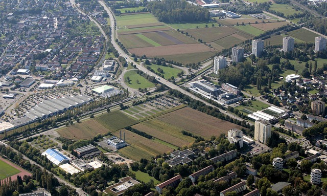 Freiflchen fr die Landesgartenschau....der Hochhuser die Kleingartenanlage.   | Foto: CHRISTOPH BREITHAUPT