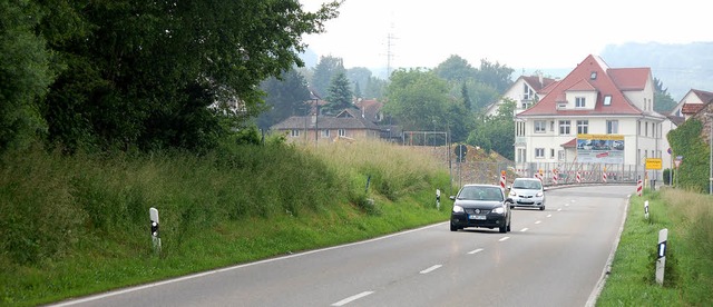 Die Erschlieung des Tonwerkeareals in...chen auf der Bschung gezogen werden.   | Foto: Frey