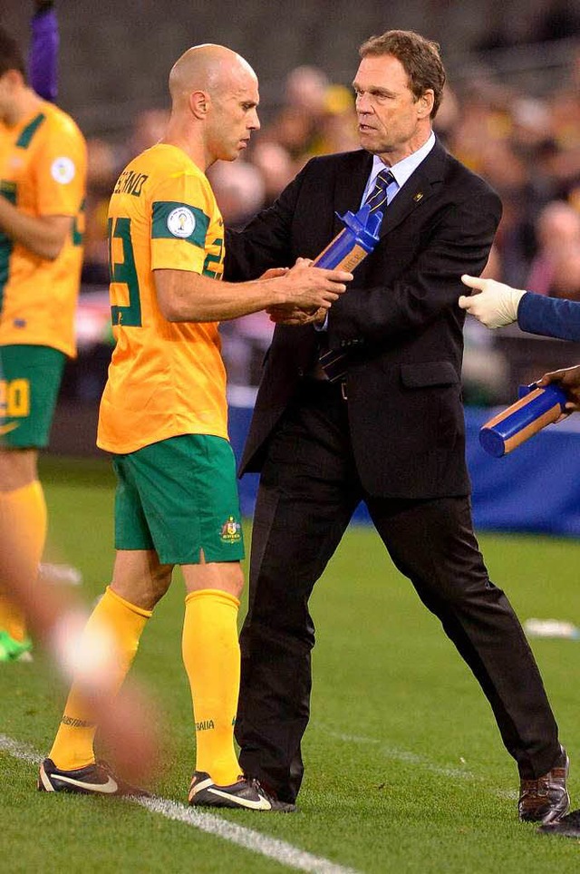Holger Osieck ist Trainer der australischen Fuballnationalmannschaft.  | Foto: AFP