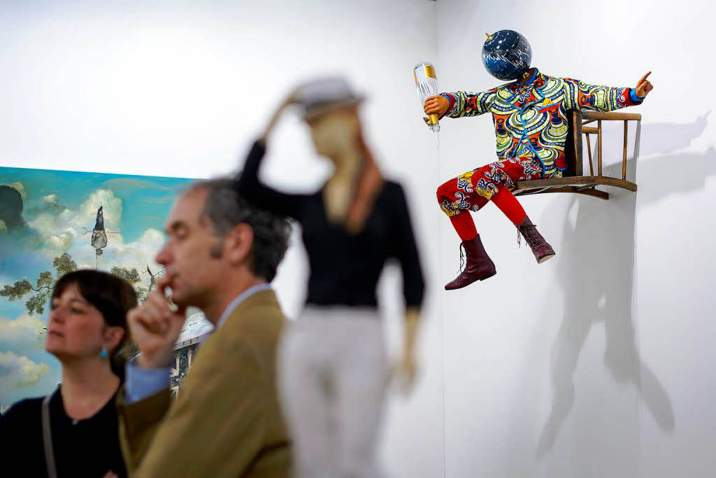 "Champagne Kid (Perching)" des britisch-nigerianischen  Knstlers  Yinka Shonibare