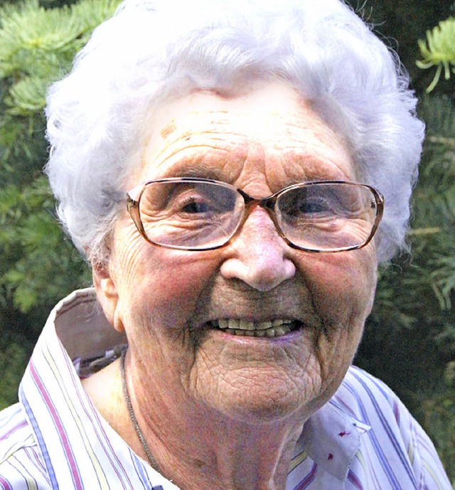 Lieselotte Haller wird heute 90 Jahre alt.  | Foto: Roland Gutjahr