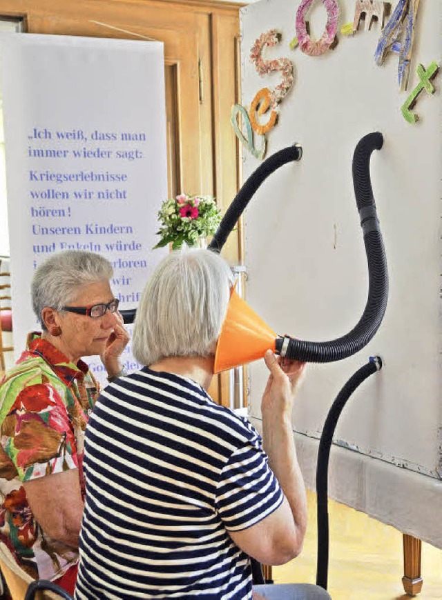 Rege genutzt wurde beim Aktionstag des...ten Kasten DTA-Mitglied Marlene Kayen.  | Foto: Gerhard Walser