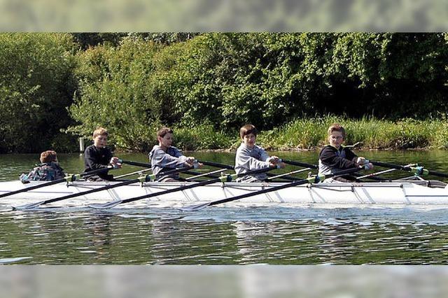 Training auf dem Rhein