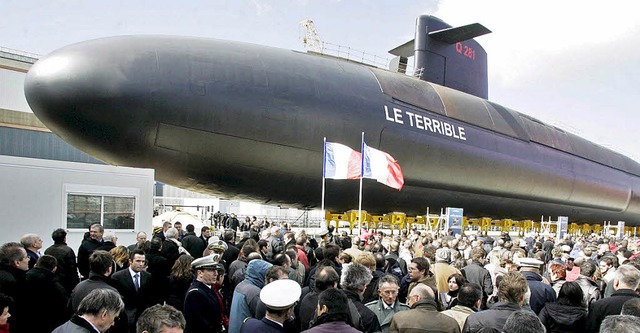 2008 lief das franzsische Atom-U-Boot  Le Terrible vom Stapel.   | Foto: dpa