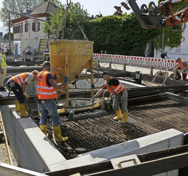 Bauarbeiten am Emmendinger Bahnhof  | Foto: Patrik Mller