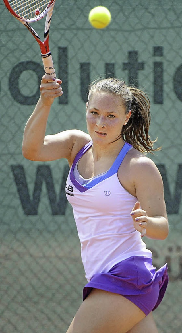 Stabil in allen Spielelementen: Tennisspielerin Jana Knoppe   | Foto: Keller