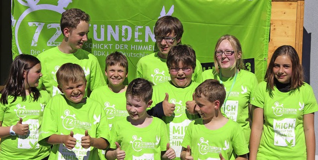 Die Minis von Hg-Ehrsberg vor dem Start.  | Foto: Hermann Jacob