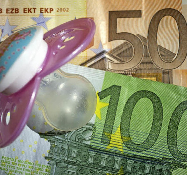 Zunchst 100, dann 150 Euro soll es fr Eltern monatlich geben.   | Foto: dpa