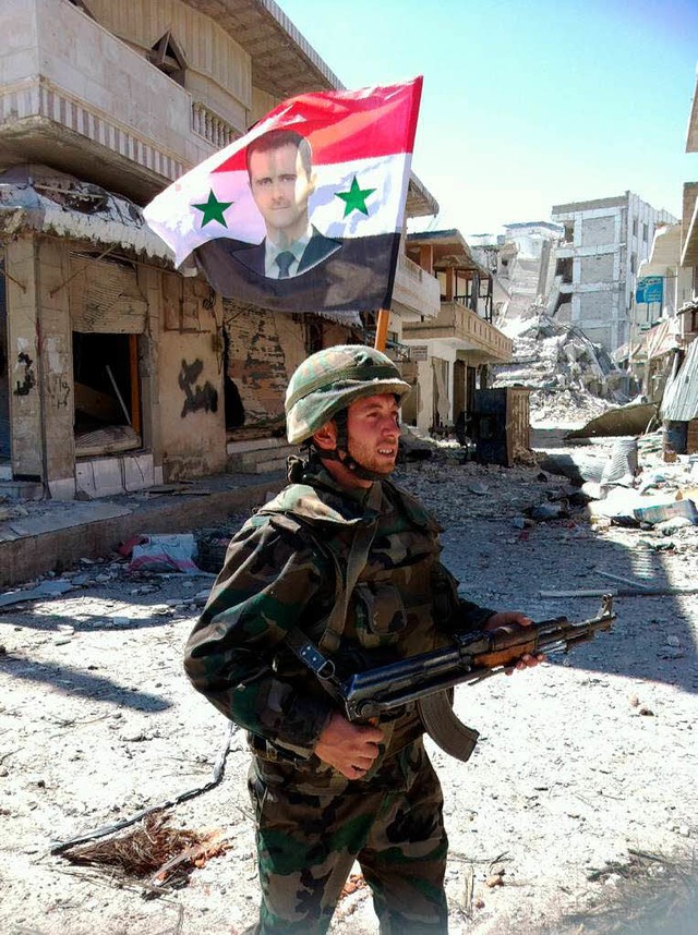 Fr die USA ist klar: Die syrische Arm...g mit den Rebellen Giftgas eingesetzt.  | Foto: AFP