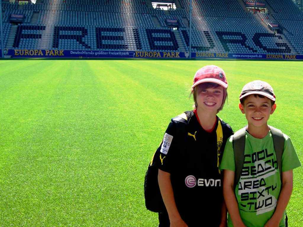 (Fast) alleine im Mage-Solar-Stadion: Grundschüler aus Bachheim-Unadingen. (Fast) alleine im Mage-Solar-Stadion: Grundschüler aus Bachheim-Unadingen.