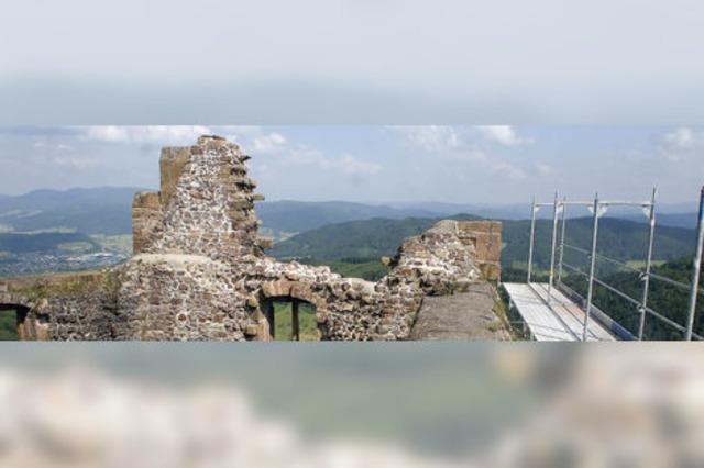 Burg Hohengeroldseck: Zweiter Teil der Sanierung beginnt - Turm gesperrt