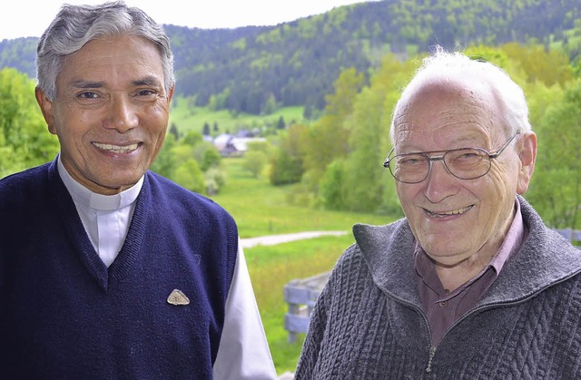 Seit vielen Jahren kennen sich Pater A... lang auch die besondere Ruhe genoss.   | Foto: Sebastian Barthmes/Privat