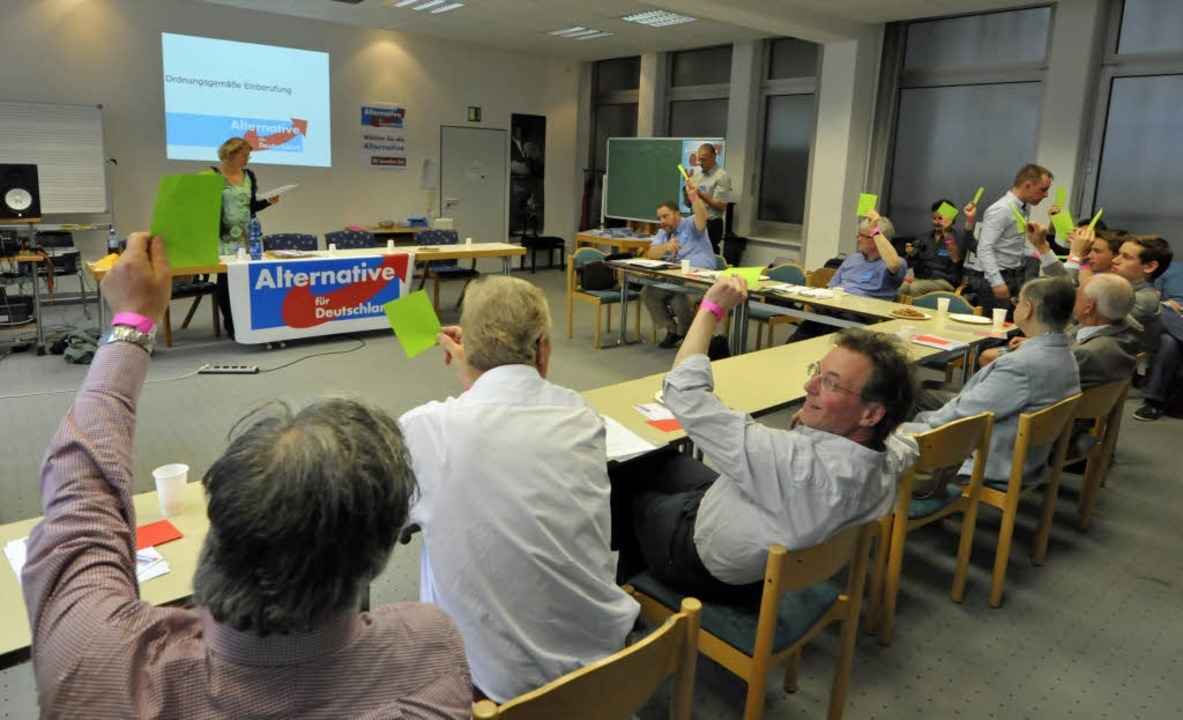 Freiburg stellt nach L�rrach und der O...tten Kreisverband der AfD in S�dbaden.  | Foto: Bamberger Michael