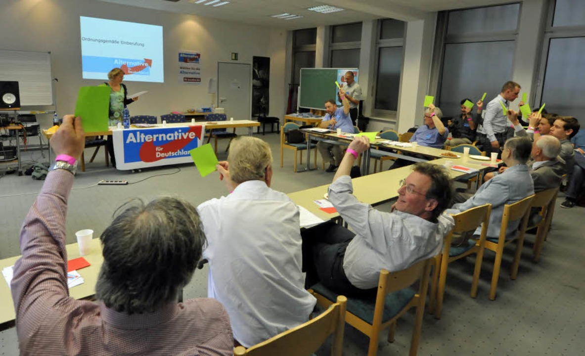 Freiburg stellt nach Lrrach und der O...tten Kreisverband der AfD in Sdbaden.  | Foto: Bamberger Michael