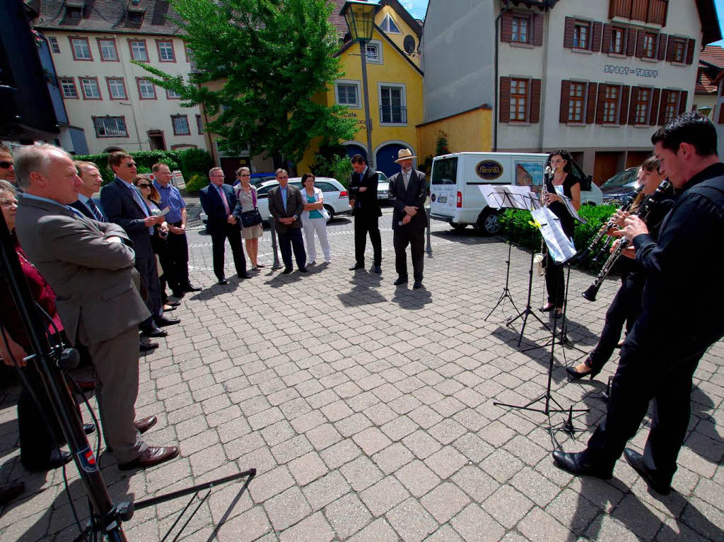 Das Klarinettenquartett der Stadtmusik Endingen umrahmte die Erffnung.