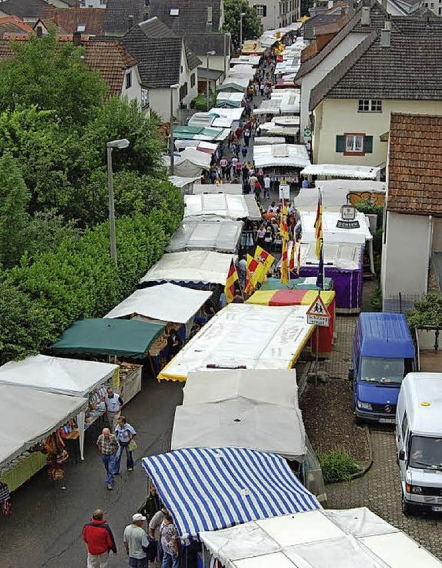 Fr den Johannimarkt werden mehrere Straen in Grenzach wieder gesperrt.  | Foto: Vollmar