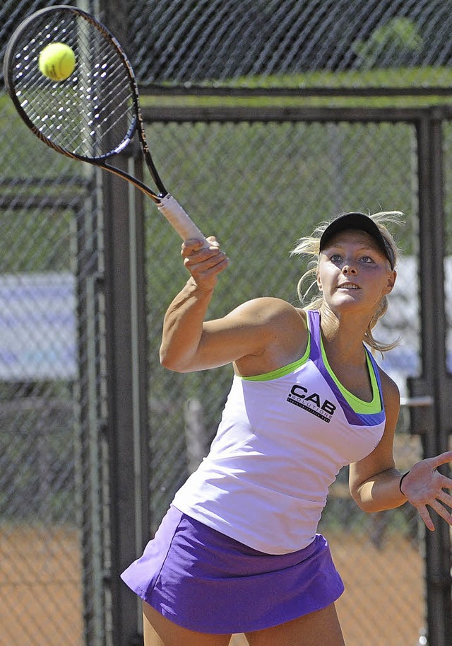 Starke Heimvorstellung: Michela Casanova vom TC Schnberg   | Foto: Keller