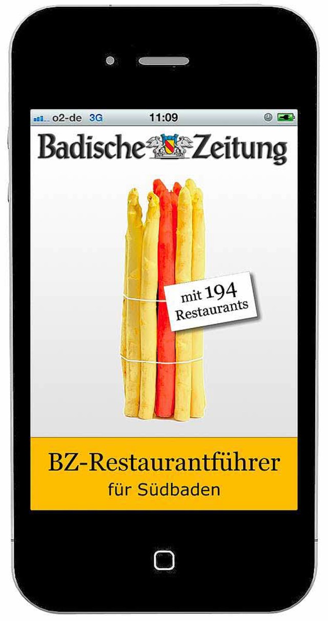 Jetzt auch als App verfgbar: der BZ-Restaurantfhrer.  | Foto: bz