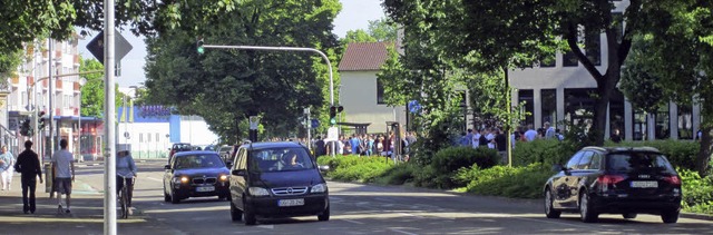 In der Moltkestrae darf weiter 50 gef...m: Dort soll knftig Tempo 30 gelten.   | Foto: Siefke