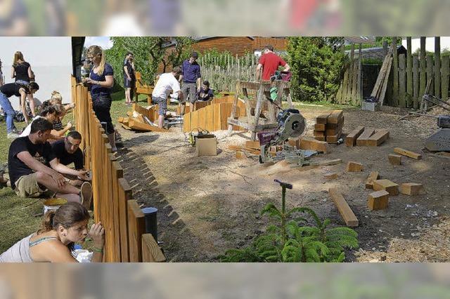 72-STUNDEN-AKTION: Neuer Spielplatz im Kindergarten