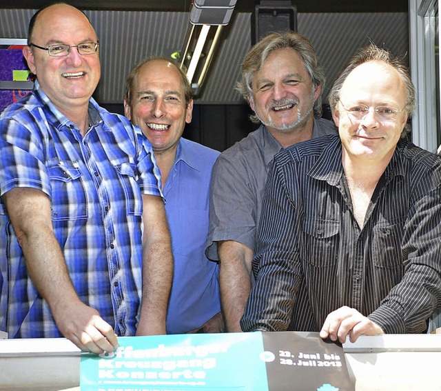 Die Macher(von links): Frank Schilli, ...ommon, Rolf Schilli und Martin Merker   | Foto: siefke