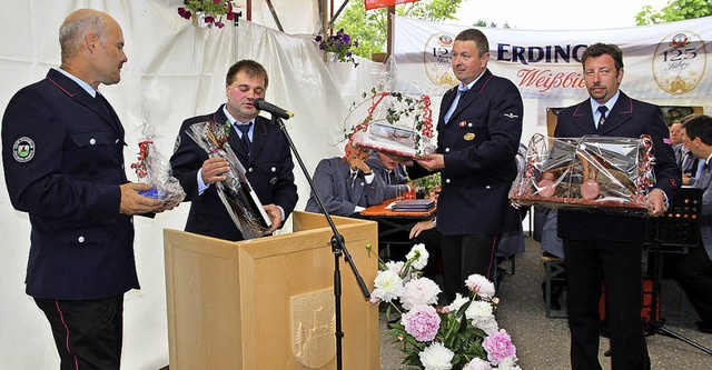 Dirk Zierold (Kaltenbach-Ltschenbach)...r Kollegen Frank Zimmer (von rechts).   | Foto: Kanmacher
