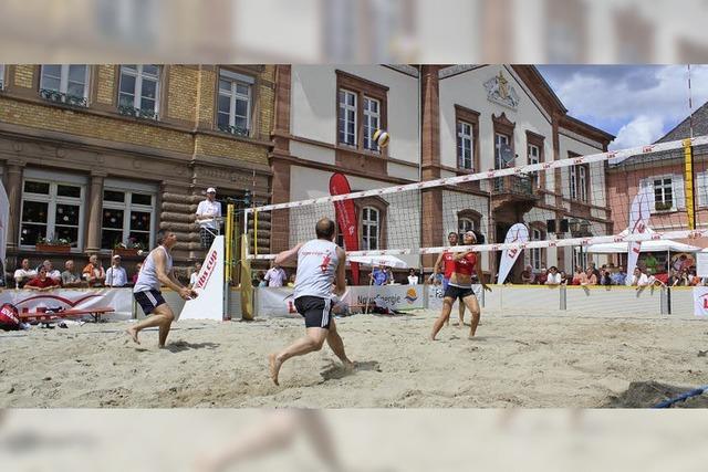 Sperrungen frs Beachvolleyball-Turnier