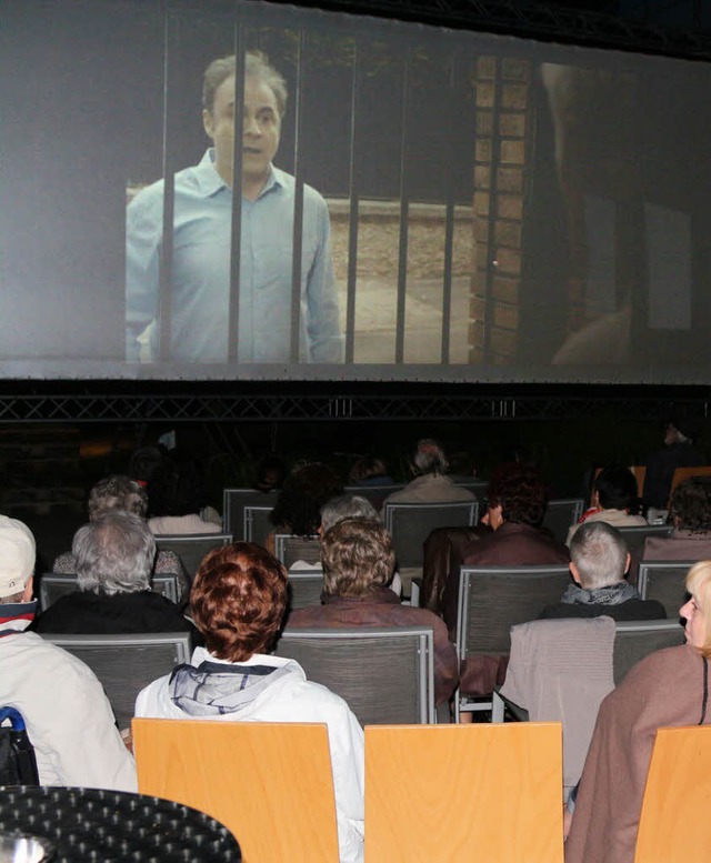 Ganz groes Kino: Die zwei Mhlehof-Fi...beim durchaus gemischten Publikum an.   | Foto: Hans-Jrgen Hege